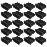 cyclingcolors 20 x lattenhouder, insteekdoppen voor bevestiging, doppen, houder, lattenbodem, 38 mm, kunststof, flexibel, bed, zwart