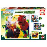 Educa - Spidey Progressieve Puzzelset 12+16+20+25st | Vanaf 3+
