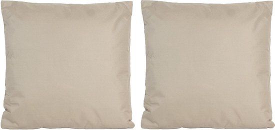 Anna's Collection - Set of 4 Taupe/Beige Outdoor/Indoor Square Cushions - 45x45 cm