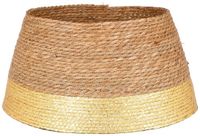 Mica Decorations Kerstboomrok Ø50 x H26 cm - Zeegras - Goud