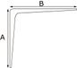 Dulimex B.V. DX Plankdrager Herakles 140x115mm Aluminium Zilver