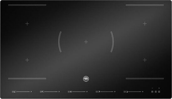 Bertazzoni La Germania Bertazzoni P905I2M30NV - Inductiekookplaat - 90 cm - 5 kookzones - Zwart/Wit