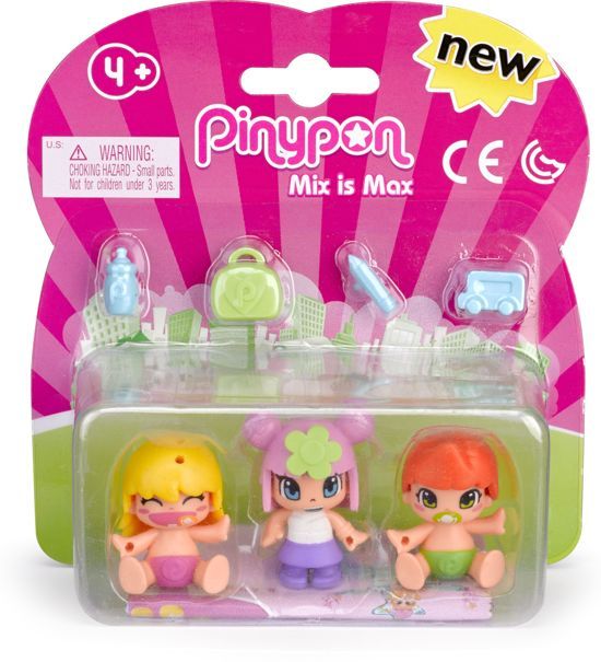 Pinypon Speelfiguur kids en babies 8410779055002