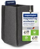 Magnetoplan magnetoTray ecoAware Small, magnetische vilten pennenhouder, 6 x 10 x 6 cm, groene pennenhouder gemaakt van gerecyclede PET-flessen