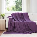 vidaXL - Dekentjes - 6 stuks - Paars - 240 x 220 cm - Fleece