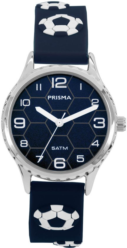 Prisma kids horloge voetbal donkerblauw CW.351