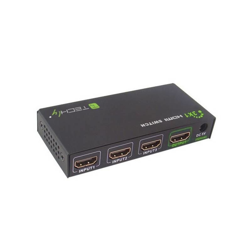 Techly IDATA-HDMI-4K31 - Video splitter - Zwart