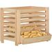 Boîte à pommes de terre en pin massif CFW922854
