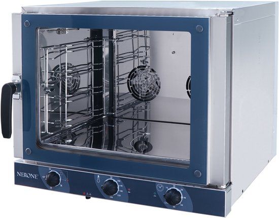 SARO EKO GN Heteluchtoven - RVS/Zwart - 4 inschuifhoogtes - 30L