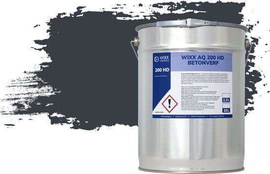 Wixx AQ 200 HD Betonverf - 5L - RAL 7016 Antracietgrijs | Vloer- en betonverf