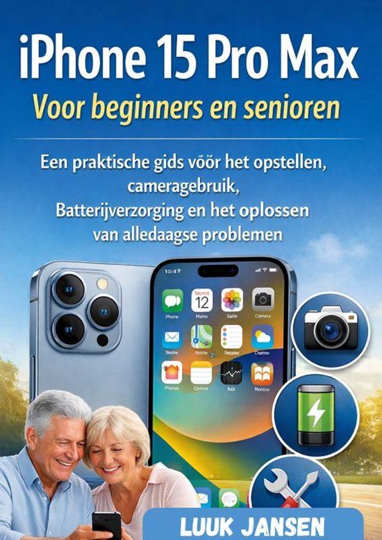 iPhone Bookmundo iPhone 15 Pro Max Voor beginners en senioren
