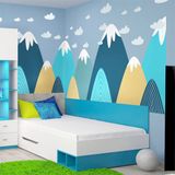 Ambiance Sticker Kinderstickers van Scandinavische bergen van Annika, 80 x 120 cm