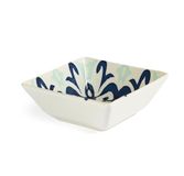 Excelsa Amalfi Set van 6 schaaltjes van keramiek, 13 x 13 cm, citroenmotief, blauw en wit