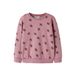 NAME IT MINI rechtvallende sweater met print - lila