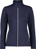 CMP Stretch Performance Fleece Jacket Dames Zwart/Blauw - Maat 40