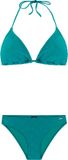 Protest PRTBalance Triangel bikini set Dames Peacock Green Gestipt