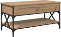 vidaXL Salontafel Artisan-Eik, 100 x 50 x 50 cm, houtvezel