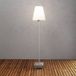 Konstsmide Terraslamp Lucca, grijs, hoogte 130 cm, metaal, IP44