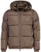 Armani Exchange Men's icon, verwijderbare capuchon zijkant Embossed Logo Patch Jacket, Driftwood, XL