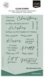 Vaessen Creative Clearstamps Christmas text EN