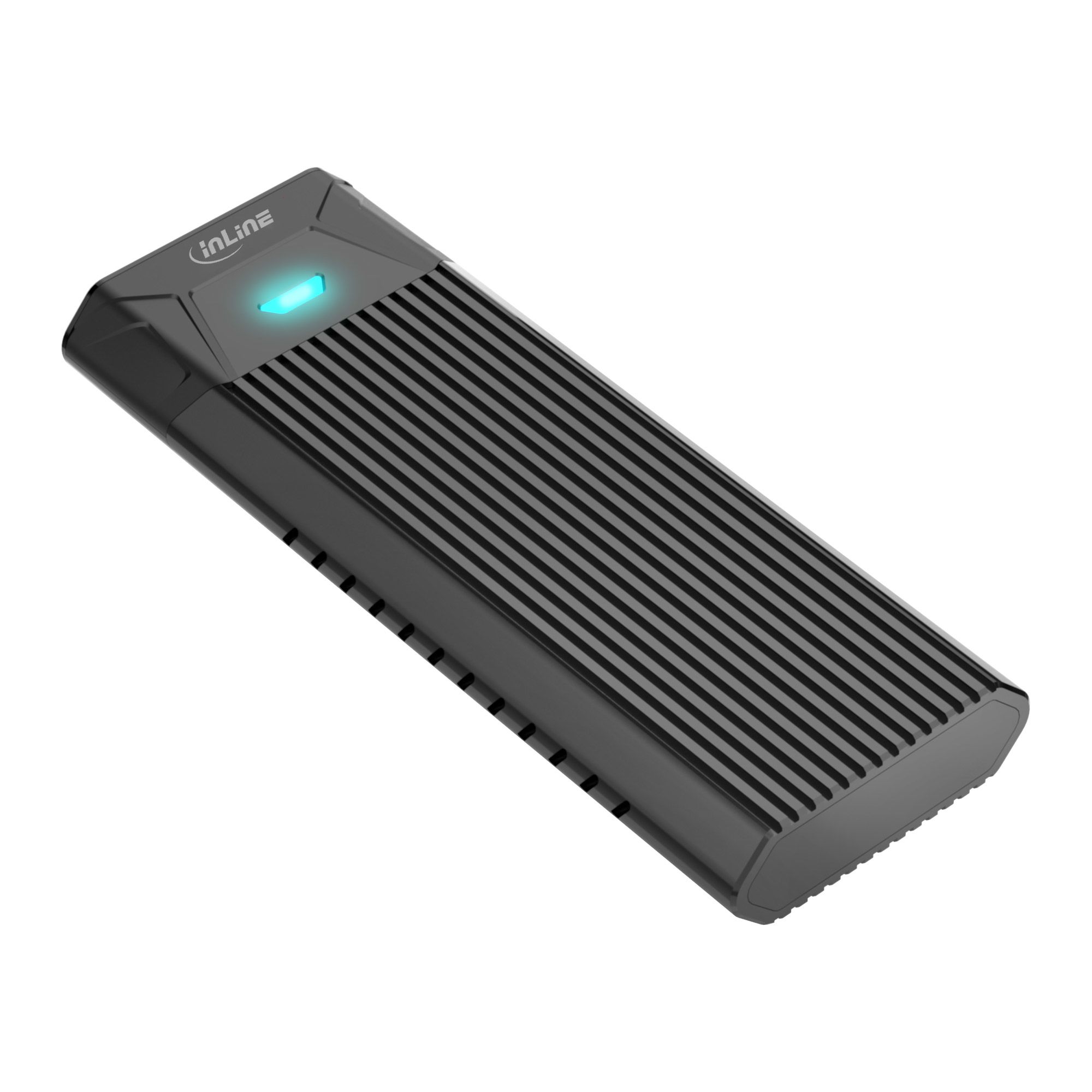 InLine USB-C naar M.2 SSD Behuizing - Zwart - USB 3.2 Gen 2