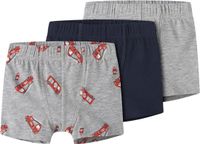 NAME IT Sous-vêtements garçon Gris chiné Lot de 3 Taille 104