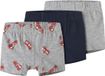 NAME IT Sous-vêtements garçon Gris chiné Lot de 3 Taille 104