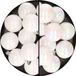 Kaemingk B.V. 24x pièces boules de Noël en plastique mélange de blanc et blanc nacré 6 cm