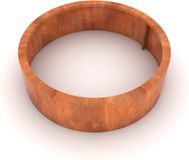 Geroba Cortenedge Cercles de protection pour arbres 2000 x 2000 x 150 mm Acier Corten