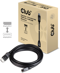 Club 3D DisplayPort 1.4 Extension Cable 8K60Hz DSC 1.2 HBR3 HDR Bidirectional M/F 3m/9.84ft