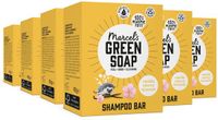Marcel's Green Soap Aanbieding: 6x Marcel's Green Soap Shampoo Bar Vanille & Kersenbloesem (90g)