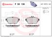 BREMBO Set remblokken achter P 50 136