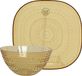 Decoris set de vaisselle de camping - 12 pièces - jaune - plastique - 6 personnes