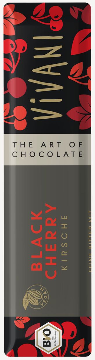 Vivani Chocolade Reep Black Cherry - 4044889002522