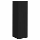 vidaXL TV-wandkast 30 x 31 x 100 cm Zwart Bewerkt hout