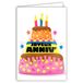 69-8132 FLUO-kaart 69-8132 Happy Birthday, 3 kaarsen met sterren, met envelop 12 x 17,5 cm, witte binnenkant om te schrijven, echte fluo-inkt, gemaakt en geproduceerd in Frankrijk