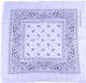 Boeren zakdoek MOMOL Carnavalsgroothandel Boerenzakdoek Rain drop 54x54 - Rode zakdoek - 54 - Wit