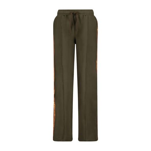 Quapi x Monique Smit regular casual broek donkergroen