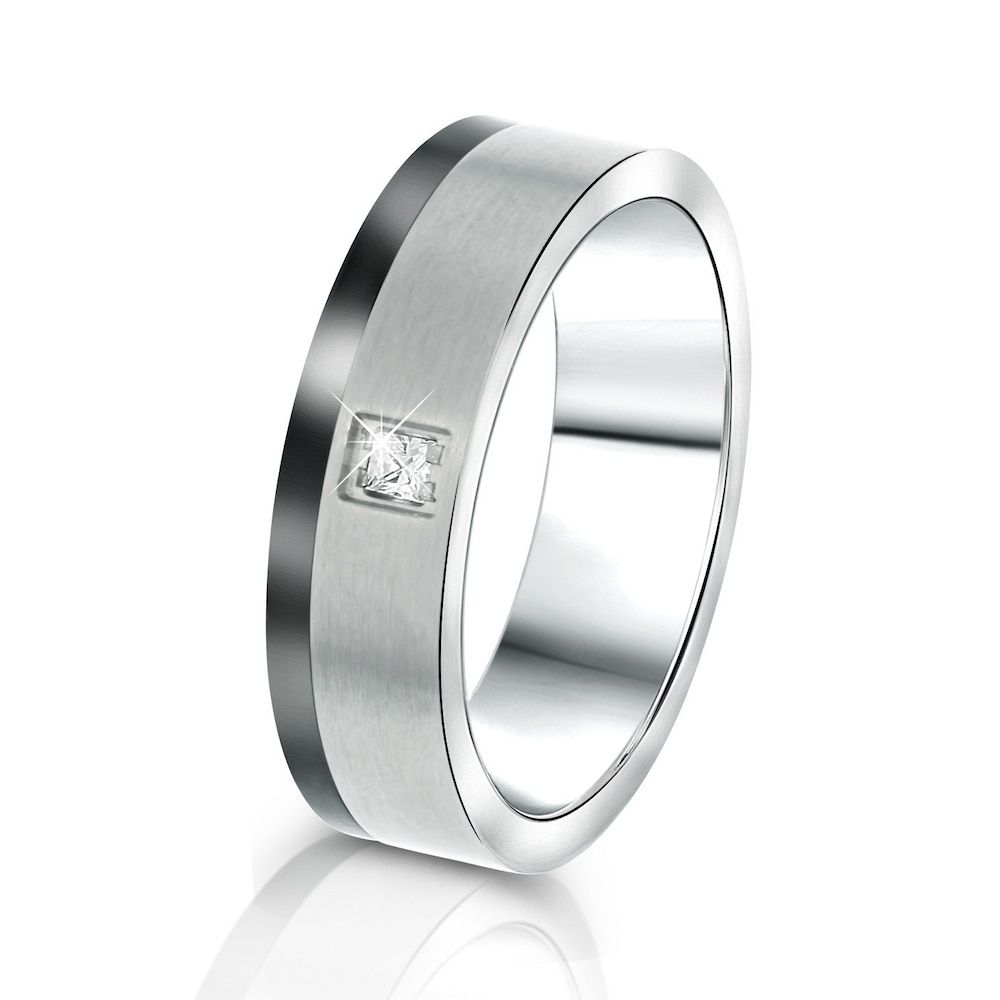 Lucardi Titanium Tokyo Women's Friendship Ring - Women's Rings