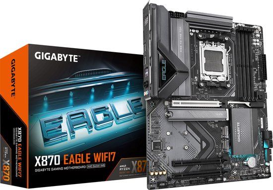 Gigabyte X870 EAGLE WIFI7 - ATX - Socket AM5 - DDR5 - Wi-Fi 7 - Motherboard
