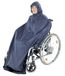Maximex Regencape voor rolstoel, met reflectoren, bescherming tegen vocht en vuil, polyester, 135 x 132 x 1 cm, universele maat, blauw