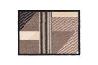 Barbara Becker Deurmat Sense, vuilvangmat, wasbaar, voor entree woningdeur, voetveger, deurmat, taupe, 67 x 110 cm