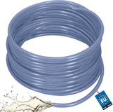 KOTARBAU® Persluchtslang ø 10 mm / 2,5 mm - Compressorslang - Luchtslang 50 m - PVC-slang met Weefselinleg - Waterslang - Transparant - Blauw