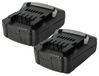 vhbw 2x Akku kompatibel mit Rokamat Dragonfly, Betonrüttler, WDVS, Filzer, Fox, FOX Werkzeug, Blindniet-Setzgerät (2000 mAh, Li-Ion, 18 V)