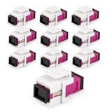 1aTTack.de 10x glasvezel keystone-connectoren OM4 (UPC of PC) SC-simplex female naar SC-simplex female multimode violet