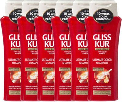 Schwarzkopf Gliss Kur Shampoo Color Protect Voordeelverpakking - 6 stuks