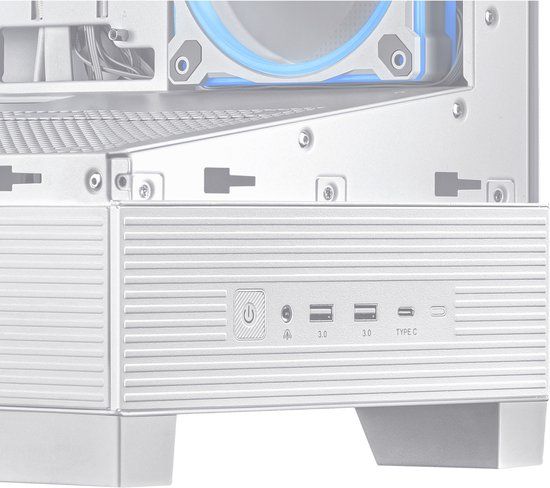 ASUS A31 Plus TG ARGB WHITE - PC Behuizing - Midi-Tower - ATX - Micro-ATX - Mini-ITX - Wit