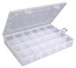 Boîte d'assortiment Boîte de tri Organiseur - 24 compartiments - Transparent - 23,3 x 33,9 x 5,8 cm
