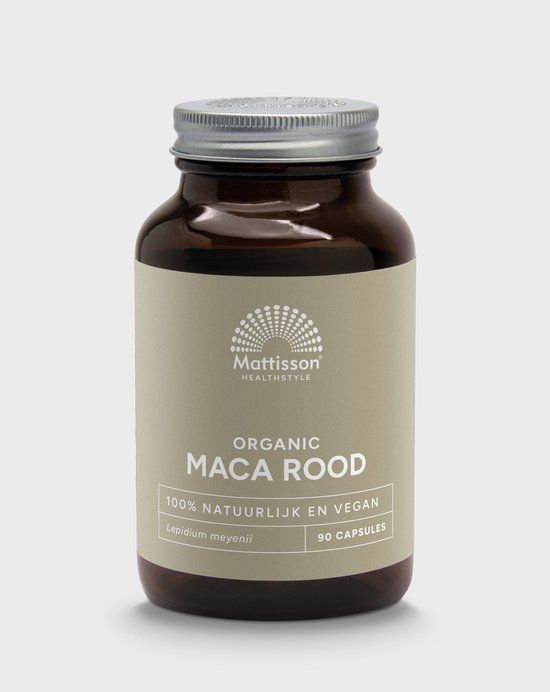 Mattisson HealthStyle Mattisson Biologische Rode Maca - 90 capsules