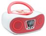MOOOV 477409 lecteur CD radio FM karaoké avec microphone et effets lumineux, fonction BT sans fil